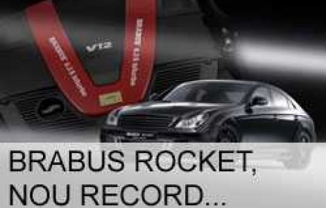 BRABUS ROCKET, nou record de viteza