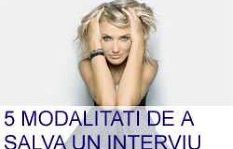 5 modalitati pentru a salva un interviu pierdut