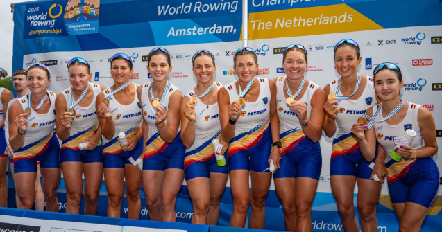3 medalii de aur și record mondial pentru România la Campionatele Mondiale de Canotaj de la Amsterdam. Simona Radiș și Adriana Adam scriu istorie cu 3 titluri mondiale.