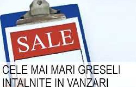 Cele mai mari greseli intalnite in vanzari
