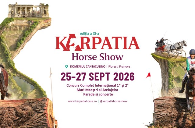 Karpatia Horse Show 2026 pe Domeniul Cantacuzino: tradiție ecvestră și renașterea unui simbol arhitectural