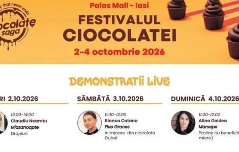 A început festivalul ciocolatei la Iași