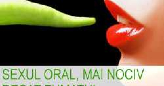 Sexul oral, mai nociv decat fumatul