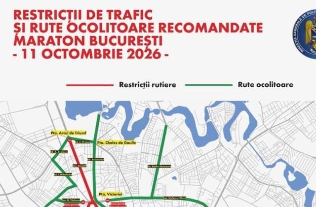  Restricționarea traficului rutier pe perioada derulării celei de-a  XIX-a ediții a Maratonului International București
