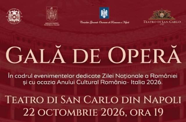 Orchestra Operei Naționale București, dirijată de Daniel Jinga, pe scena Teatro di San Carlo din Napoli, &icirc;ntr-o Gală de Operă