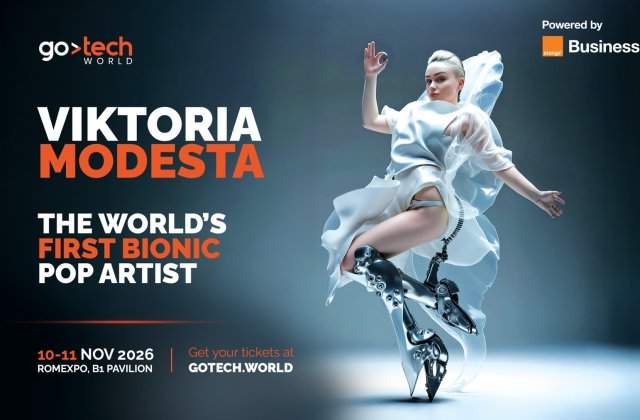Viktoria Modesta, prima artistă pop bionică din lume, pe Main Stage la ediția aniversară GoTech World 2026