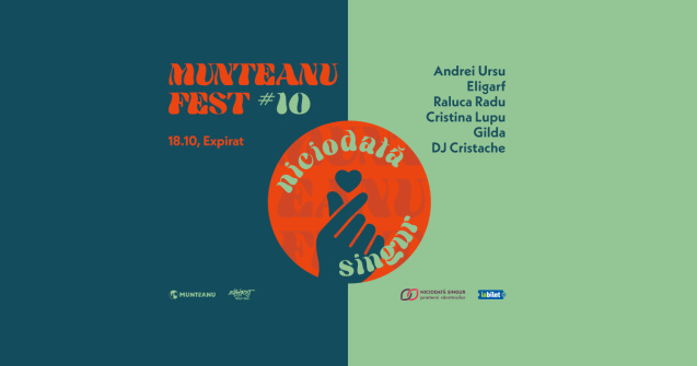 Munteanu Fest sărbătorește 10 ediții pe 18 octombrie la Expirat Halele Carol