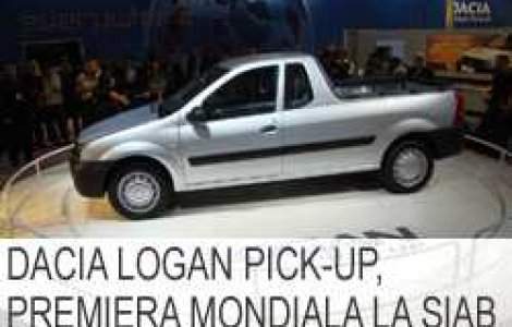 Dacia Logan Pick-Up, premiera mondiala la SIAB