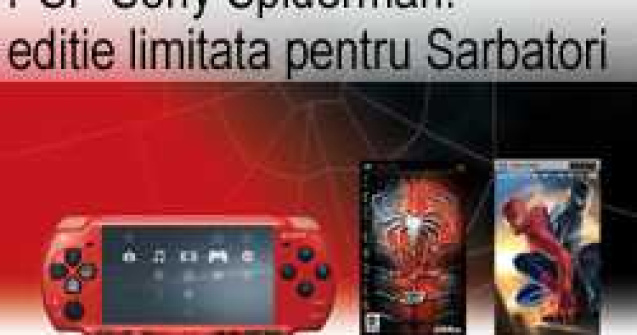 PSP Sony Spiderman: editie limitata pentru Sarbatori