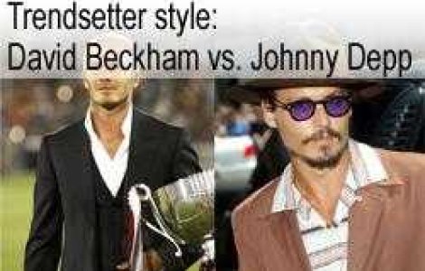 Trendsetter style: David Beckham vs. Johnny Depp