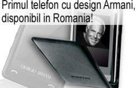 Primul terminal mobil cu design Armani, disponibil in Romania!