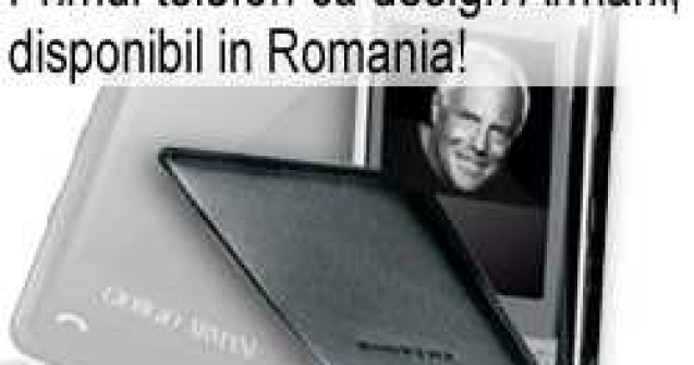 Primul terminal mobil cu design Armani, disponibil in Romania!