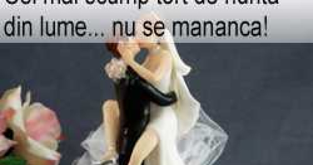 Cel mai scump tort de nunta din lume... nu se mananca!