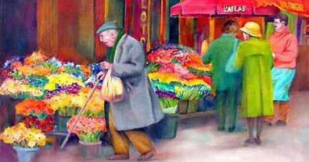 Incredibil: Nu vede dar picteaza ca un geniu!