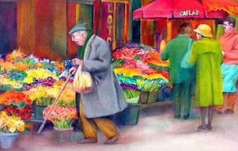 Incredibil: Nu vede dar picteaza ca un geniu!