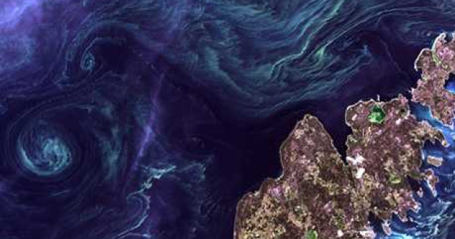 Fotografie fascinanta: Van Gogh vazut din spatiu