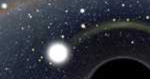 Super poza: Exact langa o gaura neagra