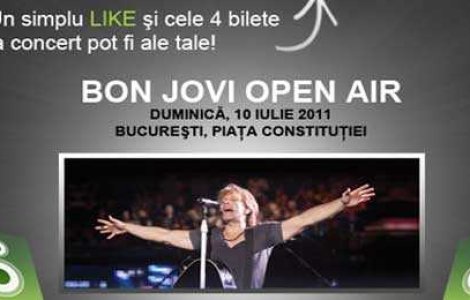 CONCURS: Castiga 4 bilete la concertul BON JOVI