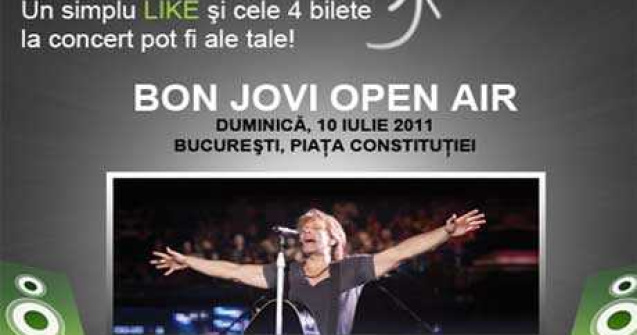 CONCURS: Castiga 4 bilete la concertul BON JOVI