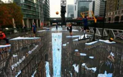 Cea mai mare pictura 3D a...