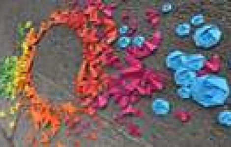 Un curcubeu din origami