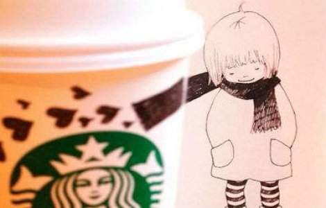 25 de ilustratii adorabile pe o cana de cafea