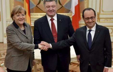 Ultima sansa? Liderii Rusiei, Ucrainei, Germaniei si Frantei discuta un plan de pace miercuri