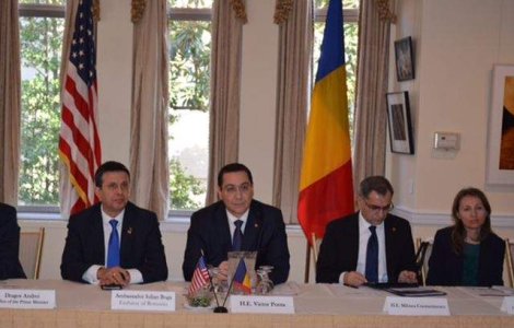 Ponta s-a intalnit, la Washington, cu reprezentanti ai unor companii din SUA