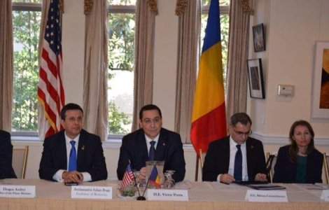 Ponta s-a intalnit, la Washington, cu reprezentanti ai unor companii din SUA