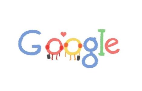 Google sarbatoreste Valentine`s Day printr-un logo special