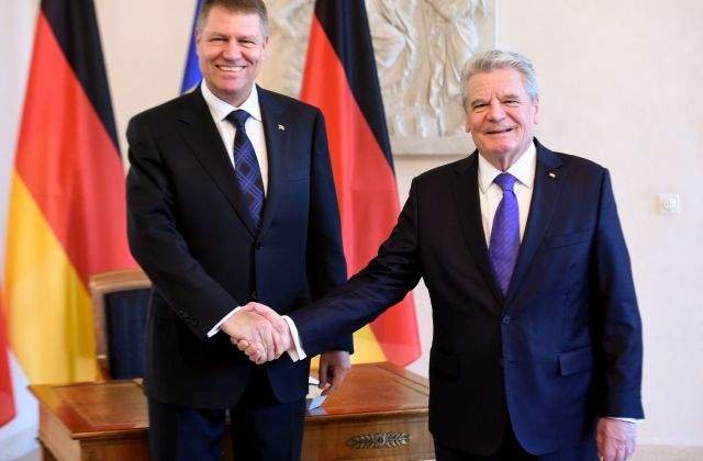 Iohannis s-a intalnit cu presedintele german. Despre ce au discutat