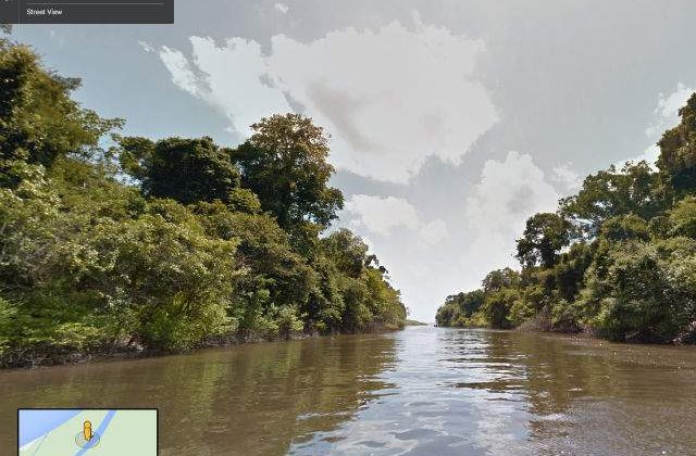 Cu tiroliana prin jungla Amazoniana pe Google Street View