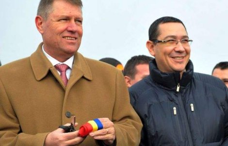 Klaus Iohannis si Victor Ponta participa la bilantul MApN pe 2014