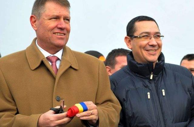 Klaus Iohannis si Victor Ponta participa la bilantul MApN pe 2014