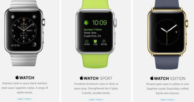Apple Watch va avea preturi cuprinse intre 349 si 10.000 de dolari