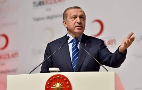 Presedintele turc Recep Tayyip Erdogan, primit la Cotroceni de Iohannis