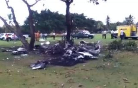 Video  Republica Dominicana: 7 morti, dupa prabusirea unui avion usor