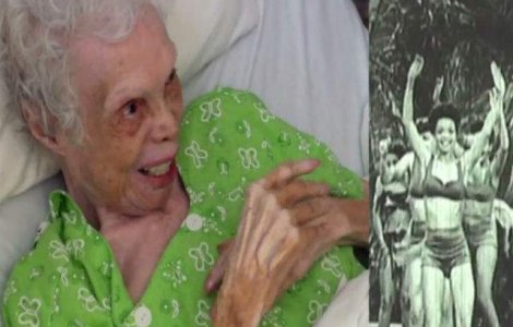  Video  O dansatoare de 102 ani se vede dansand pentru prima data