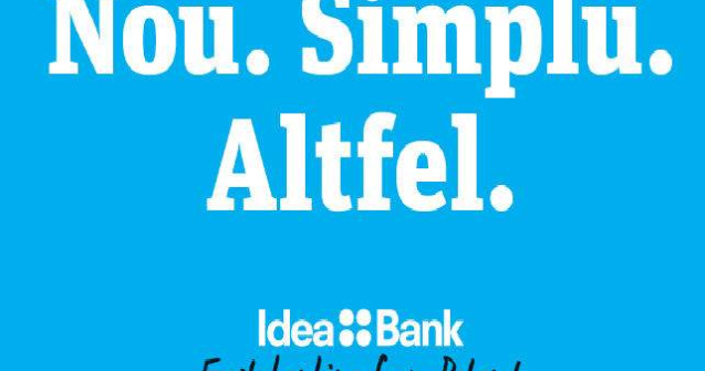 (P) Iti doresti o atitudine fresh in banking si produse bancare simplificate? Descopera Idea::Bank