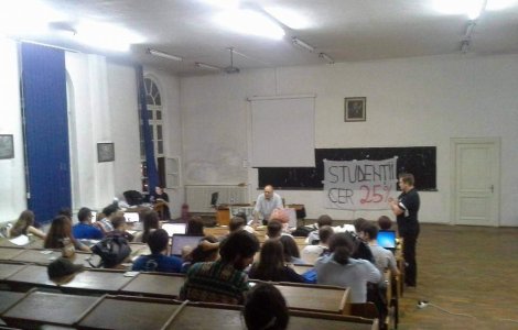 Studentii vor continua protestele in amfiteatrele universitatilor