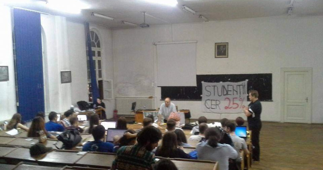 Studentii vor continua protestele in amfiteatrele universitatilor