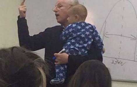 Cum reactioneaza un profesor atunci cand copilul unei studente plange