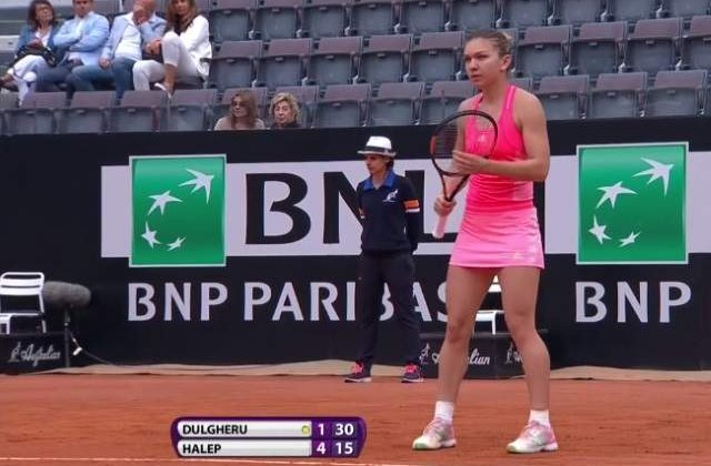 [Video] Turneul de la Roma: Simona Halep a INVINS-O pe Alexandra Dulgheru