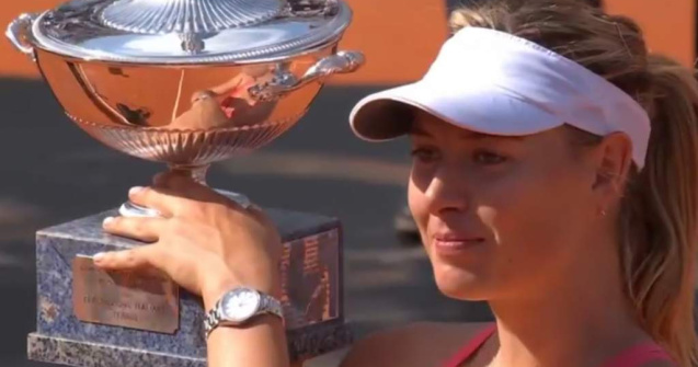  Video  Maria Sharapova, castigatoarea turneului de la Roma