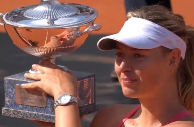 [Video] Maria Sharapova, castigatoarea turneului de la Roma