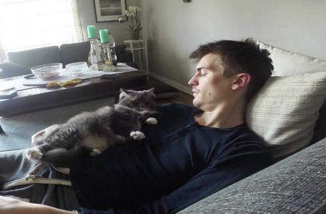 [VIDEO] De fiecare data cand vrea sa se joace, pisica lui face asta. E adorabila!