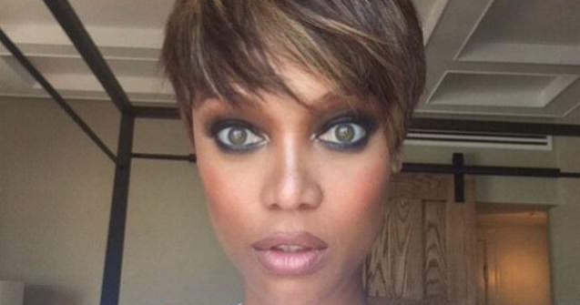  Foto  Tyra Banks s-a fotografiat fara pic de machiaj. Uite cum arata