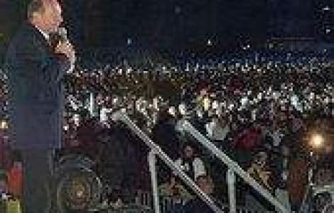 Basescu, fluierat de Anul Nou