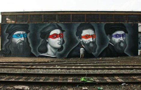 Testoasele ninja transformate in pictorii dupa care au fost numite