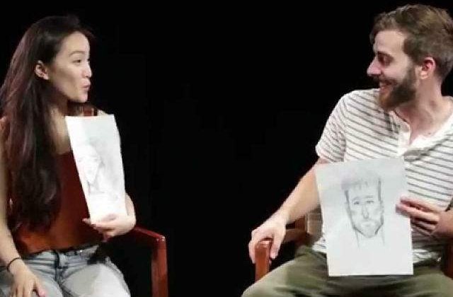 [VIDEO] Isi descriu partenerii unui specialist in portrete-robot. Rezultatul? Ilar